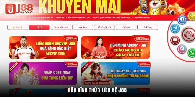 Các hình thức liên hệ J88
