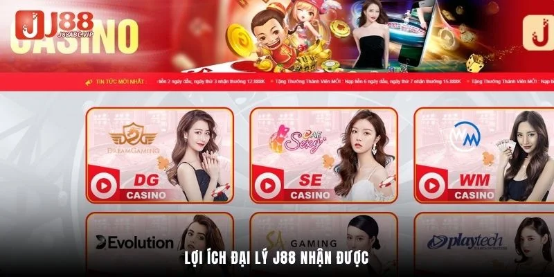 Lợi ích đại lý J88 nhận được